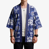Northern Mariana Islands Magof Nochebuena Kimono Pacific Patchwork Xmas Vibes - Polynesian Pride