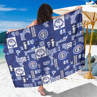 Northern Mariana Islands Magof Nochebuena Sarong Pacific Patchwork Xmas Vibes - Polynesian Pride