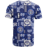 Northern Mariana Islands Magof Nochebuena T Shirt Pacific Patchwork Xmas Vibes - Polynesian Pride
