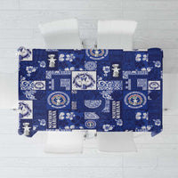 Northern Mariana Islands Magof Nochebuena Tablecloth Pacific Patchwork Xmas Vibes - Polynesian Pride