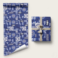 Northern Mariana Islands Magof Nochebuena Wrapping Paper Pacific Patchwork Xmas Vibes - Polynesian Pride