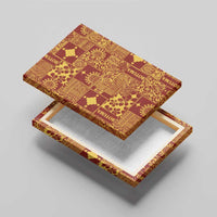 Rotuma Faiakse'ea 'e Kirisimasi Canvas Wall Art Pacific Patchwork Xmas Vibes - Polynesian Pride