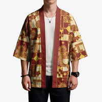 Rotuma Faiakse'ea 'e Kirisimasi Kimono Pacific Patchwork Xmas Vibes - Polynesian Pride