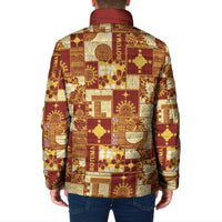 Rotuma Faiakse'ea 'e Kirisimasi Padded Jacket Pacific Patchwork Xmas Vibes - Polynesian Pride