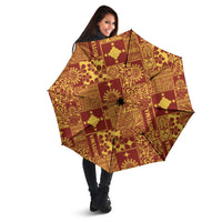 Rotuma Faiakse'ea 'e Kirisimasi Umbrella Pacific Patchwork Xmas Vibes - Polynesian Pride
