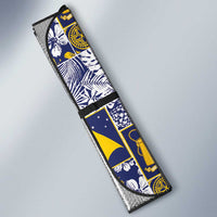 Tokelau Manuia te Kilihimahi Auto Sun Shade Pacific Patchwork Xmas Vibes - Polynesian Pride
