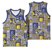 Tokelau Manuia te Kilihimahi Basketball Jersey Pacific Patchwork Xmas Vibes - Polynesian Pride