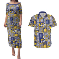 Tokelau Manuia te Kilihimahi Couples Matching Puletasi and Hawaiian Shirt Pacific Patchwork Xmas Vibes - Polynesian Pride