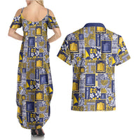 Tokelau Manuia te Kilihimahi Couples Matching Summer Maxi Dress and Hawaiian Shirt Pacific Patchwork Xmas Vibes LT9 - Polynesian Pride