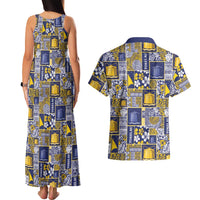 Tokelau Manuia te Kilihimahi Couples Matching Tank Maxi Dress and Hawaiian Shirt Pacific Patchwork Xmas Vibes LT9 - Polynesian Pride