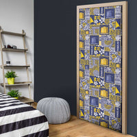 Tokelau Manuia te Kilihimahi Door Cover Pacific Patchwork Xmas Vibes - Polynesian Pride