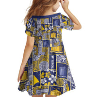 Tokelau Manuia te Kilihimahi Family Matching Long Sleeve Bodycon Dress and Hawaiian Shirt Pacific Patchwork Xmas Vibes - Polynesian Pride