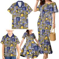 Tokelau Manuia te Kilihimahi Family Matching Mermaid Dress and Hawaiian Shirt Pacific Patchwork Xmas Vibes - Polynesian Pride
