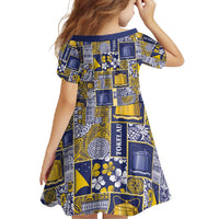 Tokelau Manuia te Kilihimahi Family Matching Off Shoulder Maxi Dress and Hawaiian Shirt Pacific Patchwork Xmas Vibes - Polynesian Pride