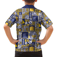 Tokelau Manuia te Kilihimahi Family Matching Short Sleeve Bodycon Dress and Hawaiian Shirt Pacific Patchwork Xmas Vibes - Polynesian Pride