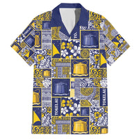 Tokelau Manuia te Kilihimahi Family Matching Short Sleeve Bodycon Dress and Hawaiian Shirt Pacific Patchwork Xmas Vibes - Polynesian Pride