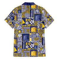 Tokelau Manuia te Kilihimahi Family Matching Short Sleeve Bodycon Dress and Hawaiian Shirt Pacific Patchwork Xmas Vibes - Polynesian Pride