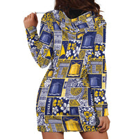 Tokelau Manuia te Kilihimahi Hoodie Dress Pacific Patchwork Xmas Vibes - Polynesian Pride