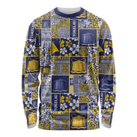 Tokelau Manuia te Kilihimahi Long Sleeve Shirt Pacific Patchwork Xmas Vibes - Polynesian Pride