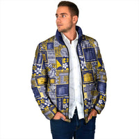 Tokelau Manuia te Kilihimahi Padded Jacket Pacific Patchwork Xmas Vibes - Polynesian Pride