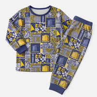 Tokelau Manuia te Kilihimahi Christmas Pajama Set Pacific Patchwork Xmas Vibes - Polynesian Pride