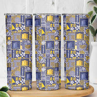 Tokelau Manuia te Kilihimahi Skinny Tumbler Pacific Patchwork Xmas Vibes - Polynesian Pride