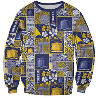 Tokelau Manuia te Kilihimahi Sweatshirt Pacific Patchwork Xmas Vibes - Polynesian Pride