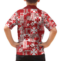 Wallis Et Futuna Kilisimasi Fiefia Family Matching Long Sleeve Bodycon Dress and Hawaiian Shirt Pacific Patchwork Xmas Vibes LT9 - Polynesian Pride