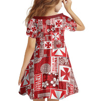 Wallis Et Futuna Kilisimasi Fiefia Family Matching Long Sleeve Bodycon Dress and Hawaiian Shirt Pacific Patchwork Xmas Vibes LT9 - Polynesian Pride