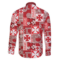 Wallis Et Futuna Kilisimasi Fiefia Family Matching Short Sleeve Bodycon Dress and Hawaiian Shirt Pacific Patchwork Xmas Vibes LT9 - Polynesian Pride