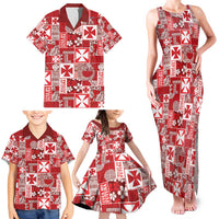 Wallis Et Futuna Kilisimasi Fiefia Family Matching Tank Maxi Dress and Hawaiian Shirt Pacific Patchwork Xmas Vibes LT9 - Polynesian Pride