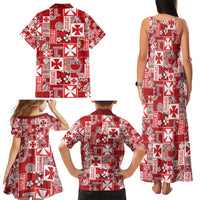 Wallis Et Futuna Kilisimasi Fiefia Family Matching Tank Maxi Dress and Hawaiian Shirt Pacific Patchwork Xmas Vibes LT9 - Polynesian Pride