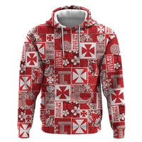 Wallis Et Futuna Kilisimasi Fiefia Hoodie Pacific Patchwork Xmas Vibes - Polynesian Pride