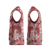 Wallis Et Futuna Kilisimasi Fiefia Christmas Knitted V-Neck Vest Pacific Patchwork Xmas Vibes LT9 - Polynesian Pride
