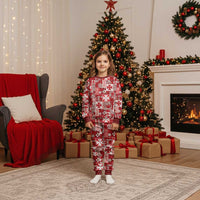 Wallis Et Futuna Kilisimasi Fiefia Christmas Pajama Set Pacific Patchwork Xmas Vibes - Polynesian Pride