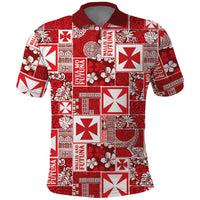 Wallis Et Futuna Kilisimasi Fiefia Polo Shirt Pacific Patchwork Xmas Vibes - Polynesian Pride