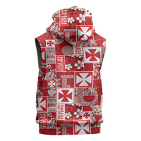 Wallis Et Futuna Kilisimasi Fiefia Sleeveless Hoodie Pacific Patchwork Xmas Vibes LT9 - Polynesian Pride