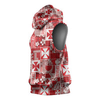 Wallis Et Futuna Kilisimasi Fiefia Sleeveless Hoodie Pacific Patchwork Xmas Vibes LT9 - Polynesian Pride
