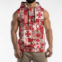 Wallis Et Futuna Kilisimasi Fiefia Sleeveless Hoodie Pacific Patchwork Xmas Vibes LT9 - Polynesian Pride
