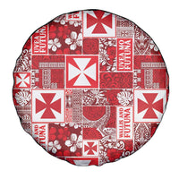 Wallis Et Futuna Kilisimasi Fiefia Spare Tire Cover Pacific Patchwork Xmas Vibes - Polynesian Pride