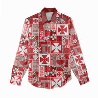 Wallis Et Futuna Kilisimasi Fiefia Women Casual Shirt Pacific Patchwork Xmas Vibes LT9 - Polynesian Pride