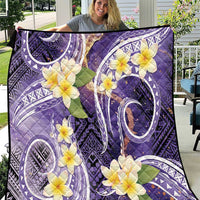 Polynesian Tribal Tattoo Quilt Plumeria Purple Marble Pattern LT9 Purple - Polynesian Pride