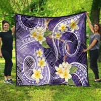 Polynesian Tribal Tattoo Quilt Plumeria Purple Marble Pattern LT9 - Polynesian Pride