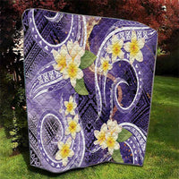 Polynesian Tribal Tattoo Quilt Plumeria Purple Marble Pattern LT9 - Polynesian Pride