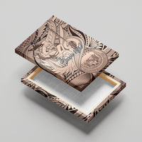 Personalised Aloha King Kamehameha Spirits Canvas Wall Art Beige Special