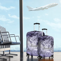 Personalised Aloha King Kamehameha Spirits Luggage Cover Violet Special