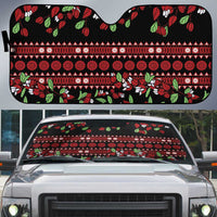Fiji Masi Bula Tagimoucia Flowers Auto Sun Shade - Polynesian Pride