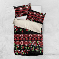 Fiji Masi Bula Tagimoucia Flowers Bedding Set LT9 US Twin 172cm x 218cm Red - Polynesian Pride