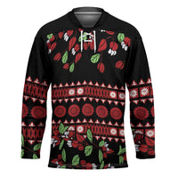 Fiji Masi Bula Tagimoucia Flowers Hockey Jersey LT9 Unisex Red - Polynesian Pride