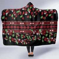 Fiji Masi Bula Tagimoucia Flowers Hooded Blanket